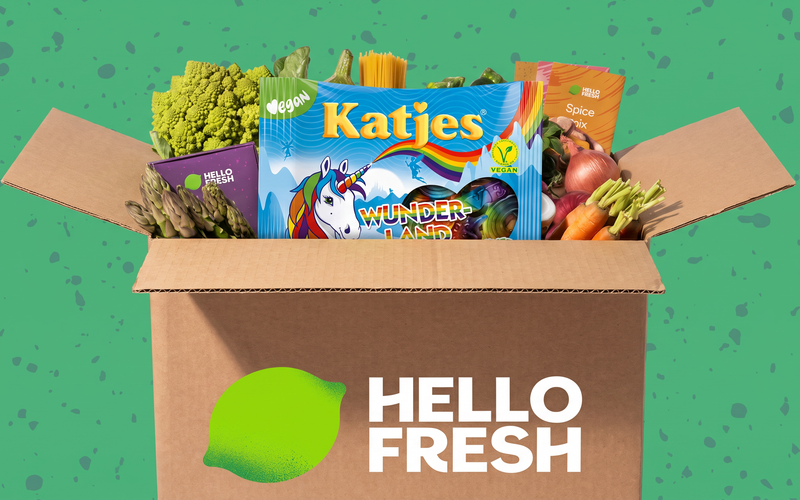 Katjes und HelloFresh kooperieren für den Veganuary: 50.000 vegane Produktproben in Kochboxen